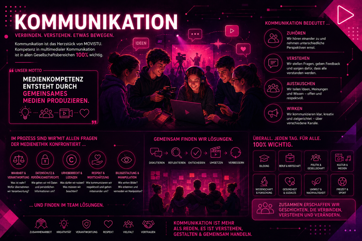 Infografik zu Kommunikation bei MOVISTU