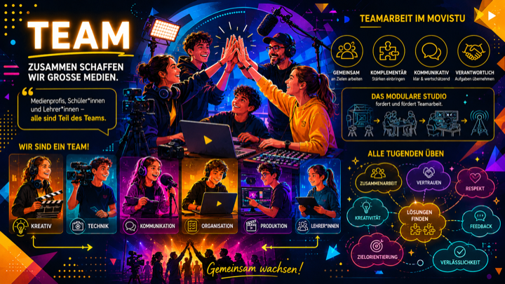 Infografik Teamarbeit im MOVISTU